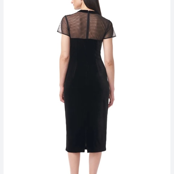 GOODBYE 😎JS Collections Bow-front
Illusion Sheath Dress in Black - Picture 5 of 15